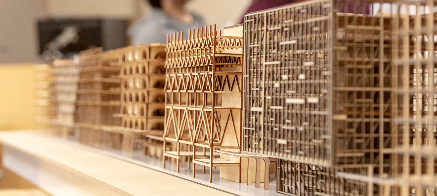 Architecture wooden models