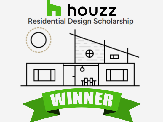 Houzz (logo). Residential Design Scholarship Winner.