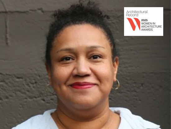 Chandra D. Robinson (with Architectural Record: 2025 Women in Architecture Awards logo in top right corner).