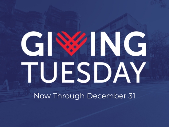 Giving Tuesday. Now through December 31.