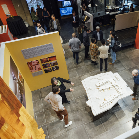 Bird's eye view of the Slowness exhibit.