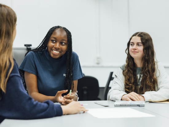 Summer Academy students discuss the next steps.