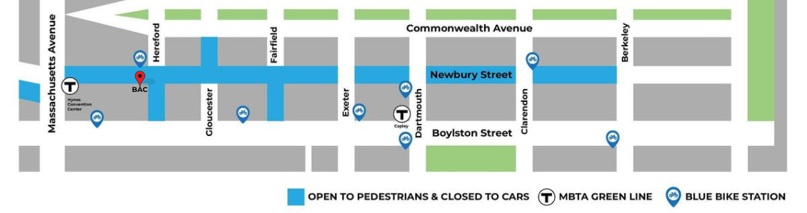 Open Newbury Street 2025 Road Closures. City of Boston.