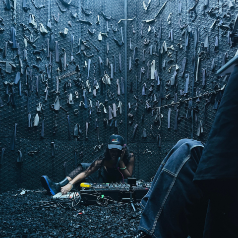 Deluge, a community-driven ambient music event hosted at Black—Still at the M&A x Craft Contemporary Courtyard in Los Angeles, CA. Photo Credit: Alex Girav.