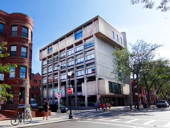 Looking up at the BAC's 320 Newbury Street building today.