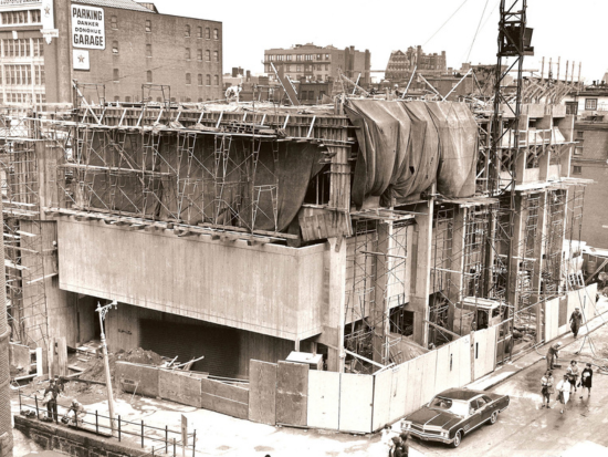 BAC's 320 Newbury in the middle of construction, ca. late 1960s. Construction Credit Stephen W. Plimpton.