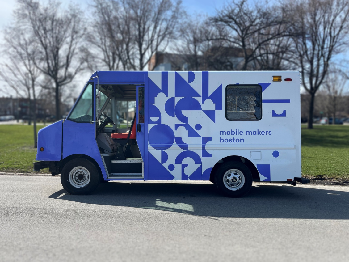 Driver-side view of the Mobile Makers Boston Truck