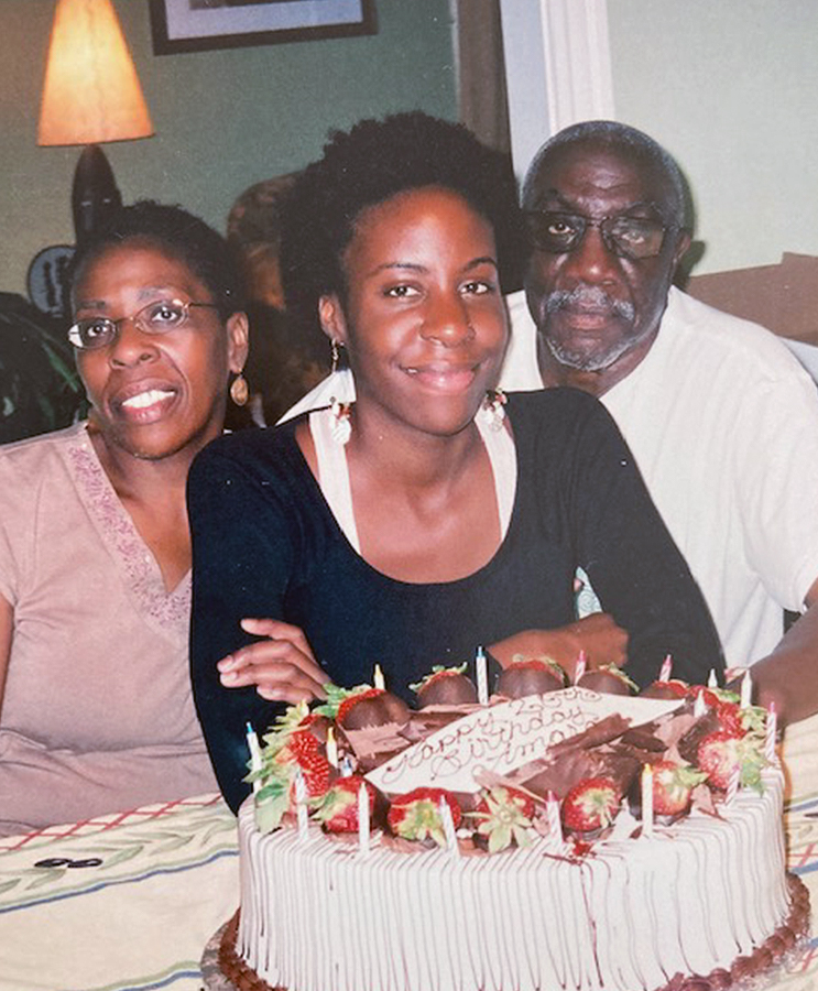 Bobby Foster with Maria, his wife, & Amara, his daughter