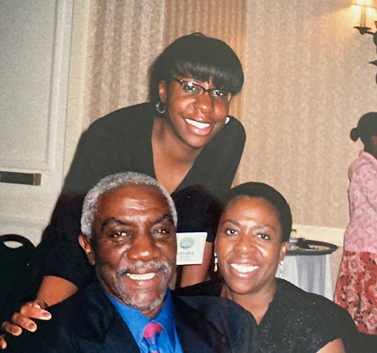 Bobby Foster, Maria, his wife, and Amara, his daughter