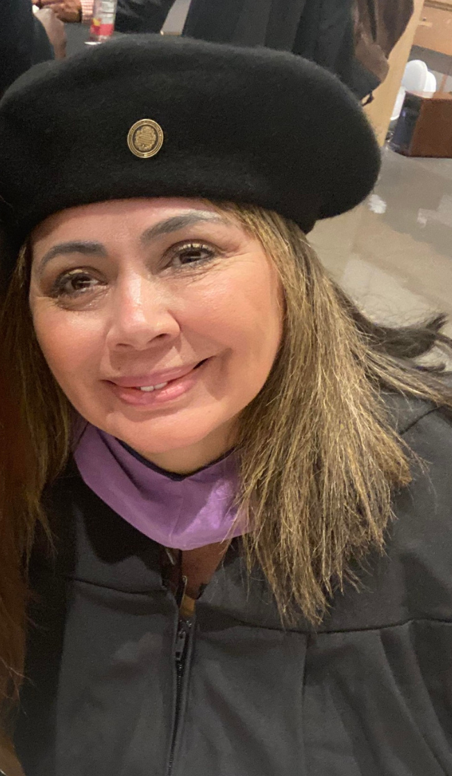 Haydée Hernandez, M.Arch'23, during her graduation at the BAC 2023 Commencement.