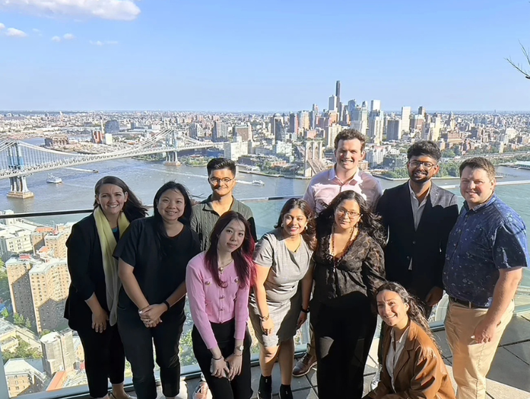 PCX externs at Rafael Viñoly Architects, a BAC partner hosting paid placements and the final NYC showcase for students to reflect on their diverse experiences. Photo by: Bethany I. Lundell Garver.