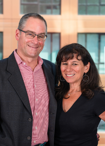 David Silverman, FAIA, B.Arch'94 (left), and Felice Silverman, FIIDA, MID'14 (right). Courtesy of STA Design. Photographer: Paige McWhorter.
